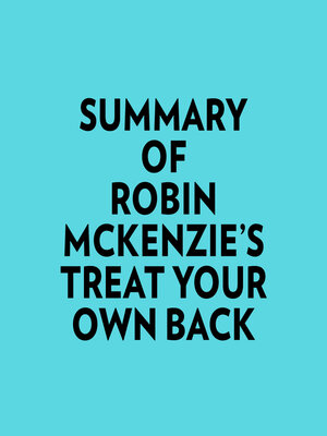 cover image of Summary of Robin McKenzie's Treat Your Own Back